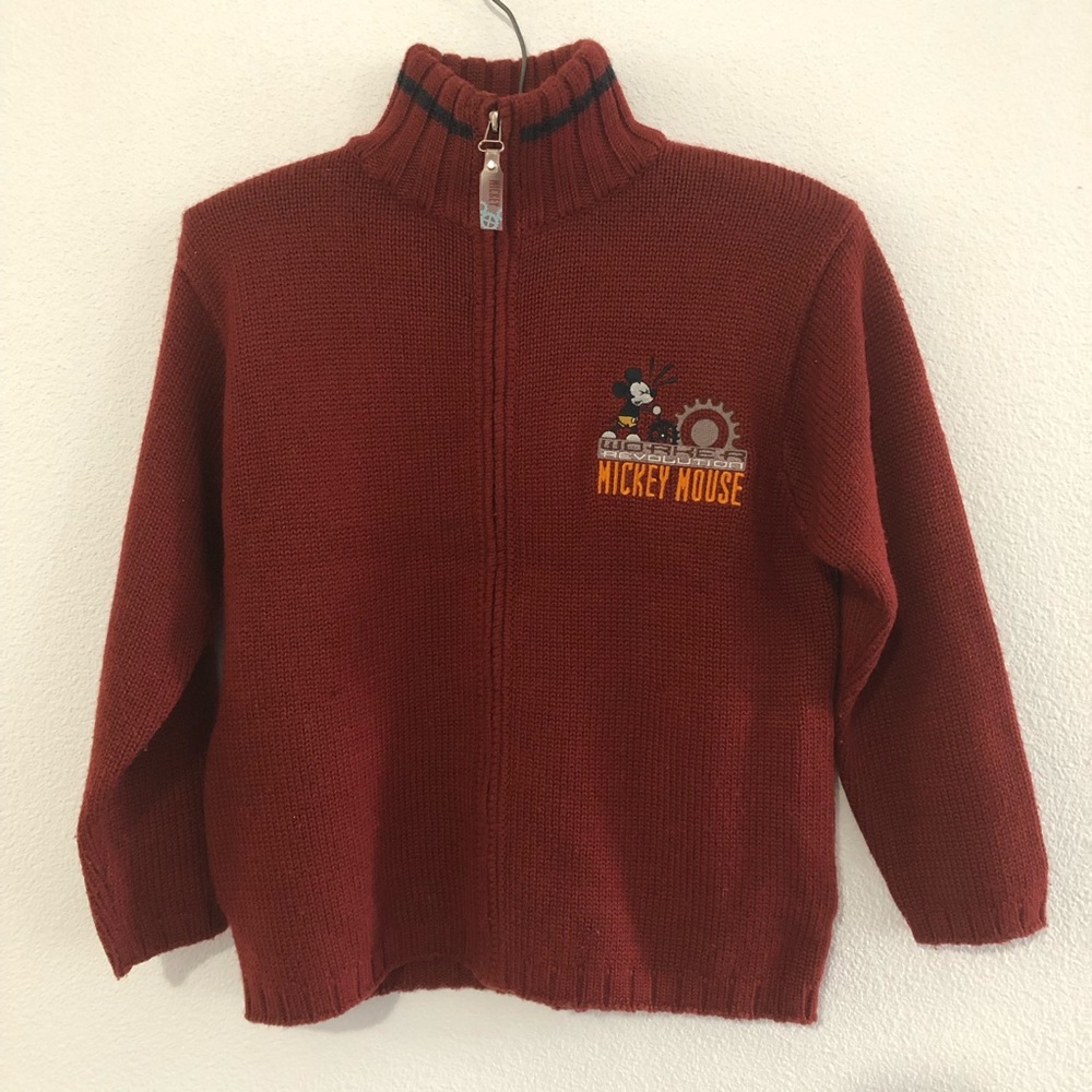 Disney mickey mouse sweater jacket boys large